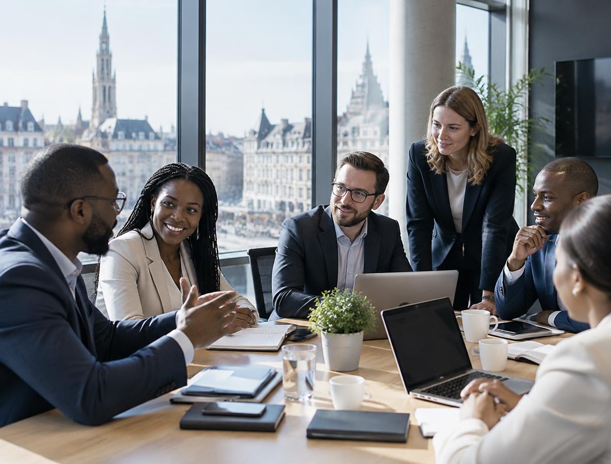 Professionnels belges au travail